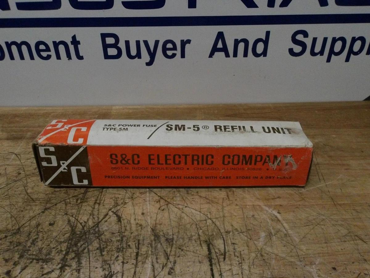 Used S&C ELECTRIC SM-5 FUSE REFILL UNIT 132250R4, #391004G NEW