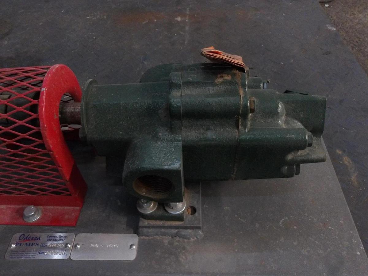 Used ROPER 1-1/2" PUMP W/ 5 HP MOTOR, 1-AM16, #11101125GJW NEW