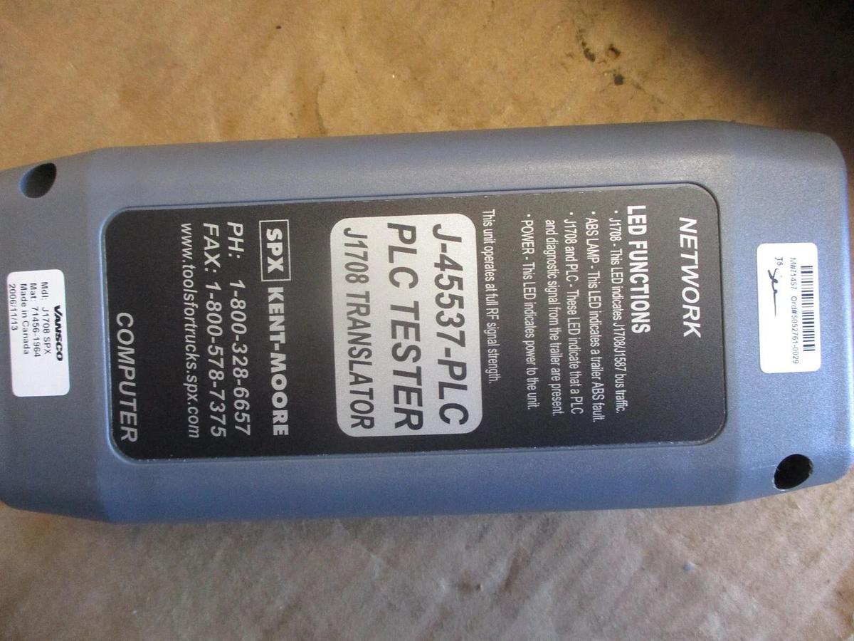 Used SPX KENT-MOORE J-45537-TRACTOR PLC KIT, #7101045J NEW