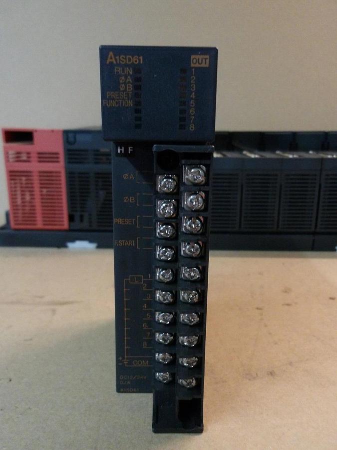 Used MITSUBISHI CPU A2SHCPU POWER SUPPLY, 7 CARDS, #44330G USED