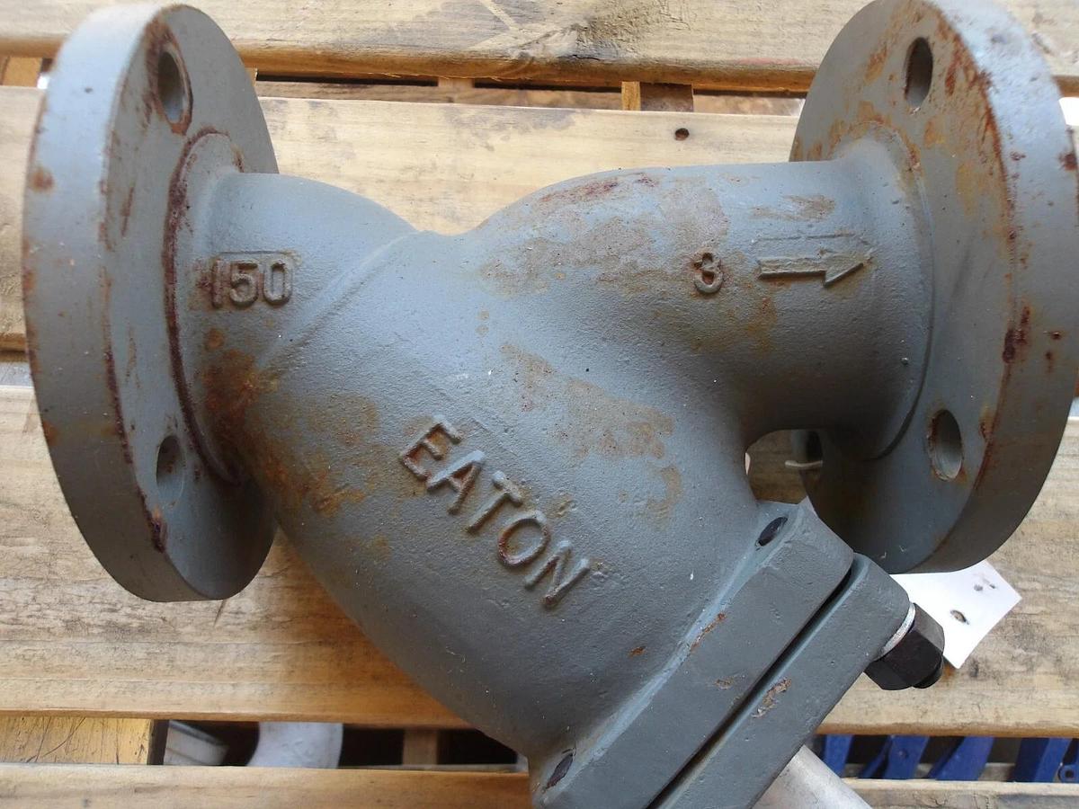 Used EATON 3" Y-PATTERN STEEL STRAINER (FLANGED) #613203G NEW