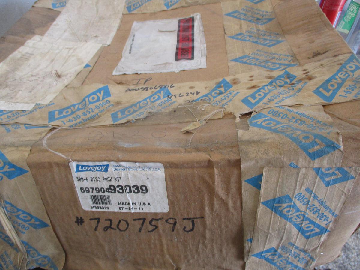 LOVEJOY 380-6 DISC PACK KIT 69790493039, #9101222J NIB