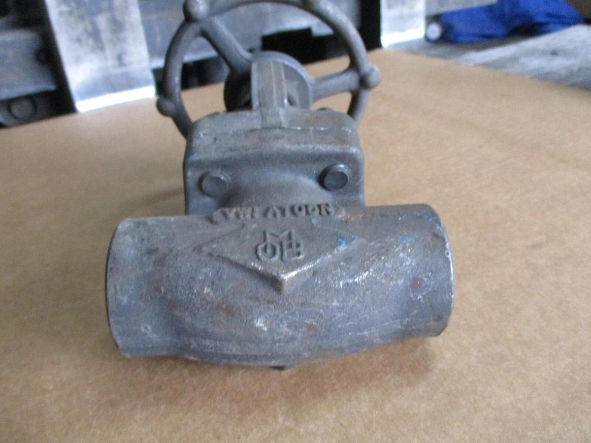 Used OMB 1" FORGED STEEL GATE VALVE (THREADED) #419755J NEW