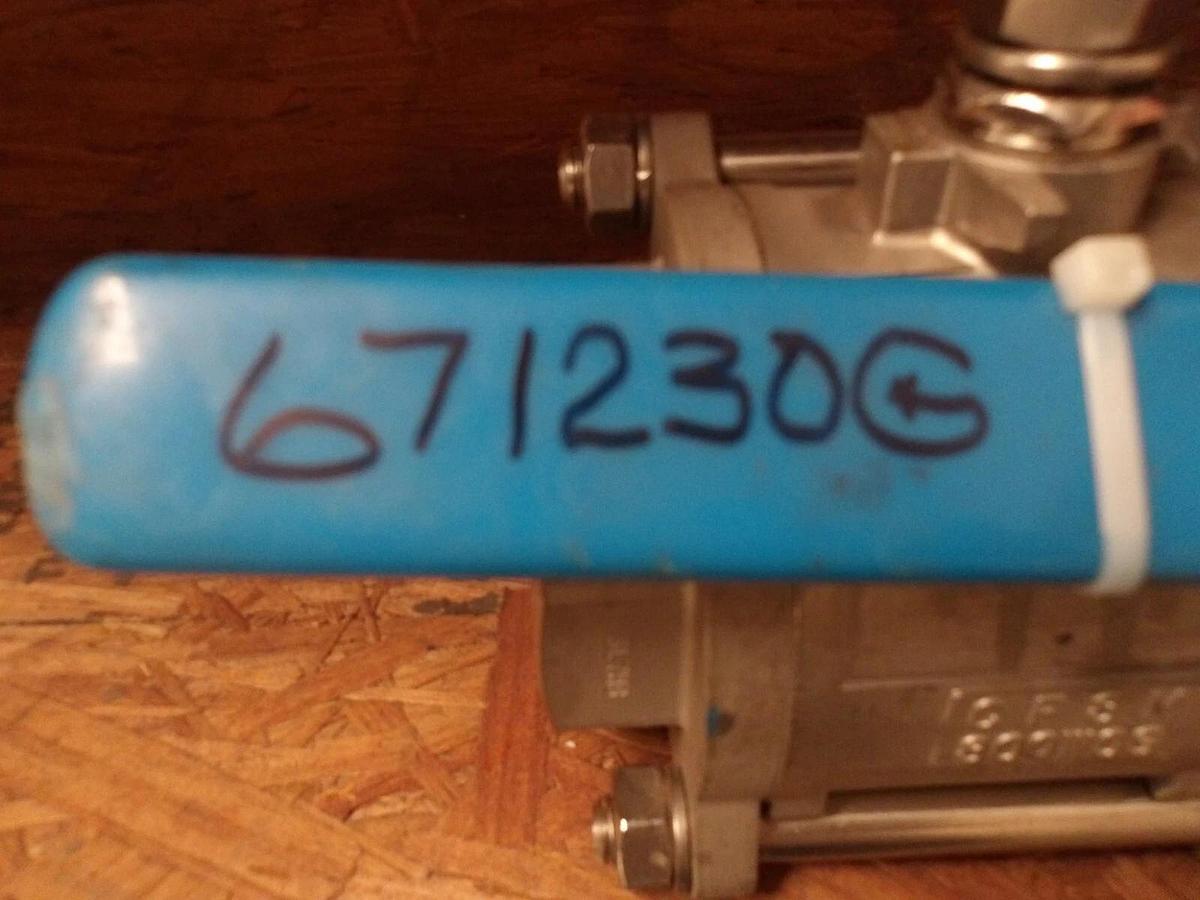Used BONONI 2-1/2" S/S BALL VALVE, #671230G NEW