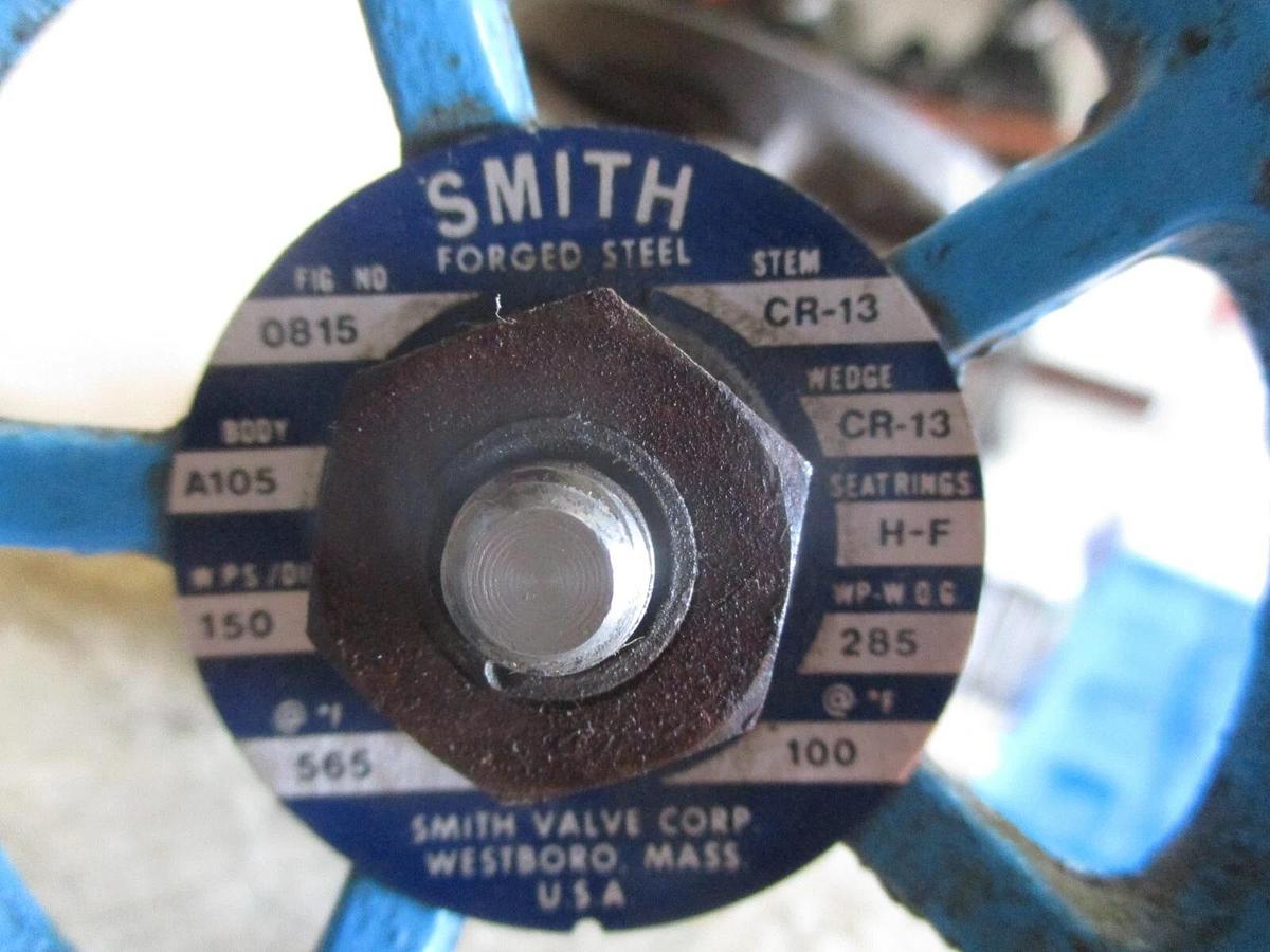 Used SMITH 1" IRON GATE VALVE, #781022J USED