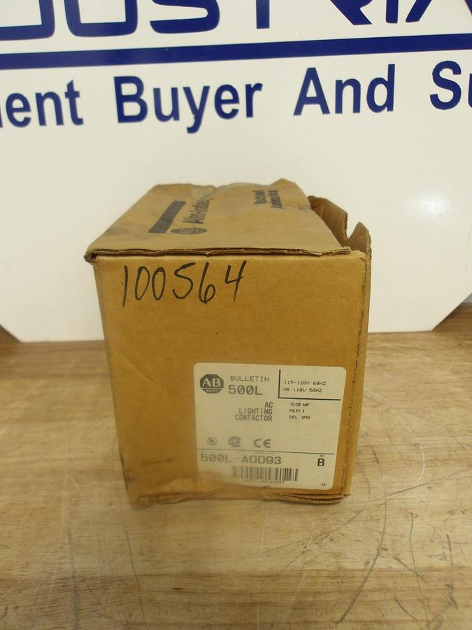 ALLEN BRADLEY 500L-A0D93 LIGHTNING CONTACTOR, #425 NIB