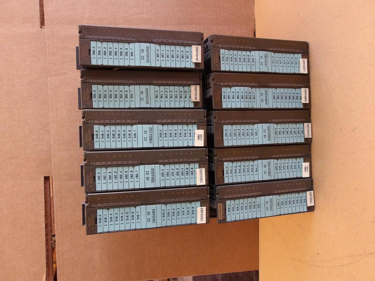 Used SIEMENS SIMATIC S7 INPUT MODELS(LOT OF 10), #424100G USED