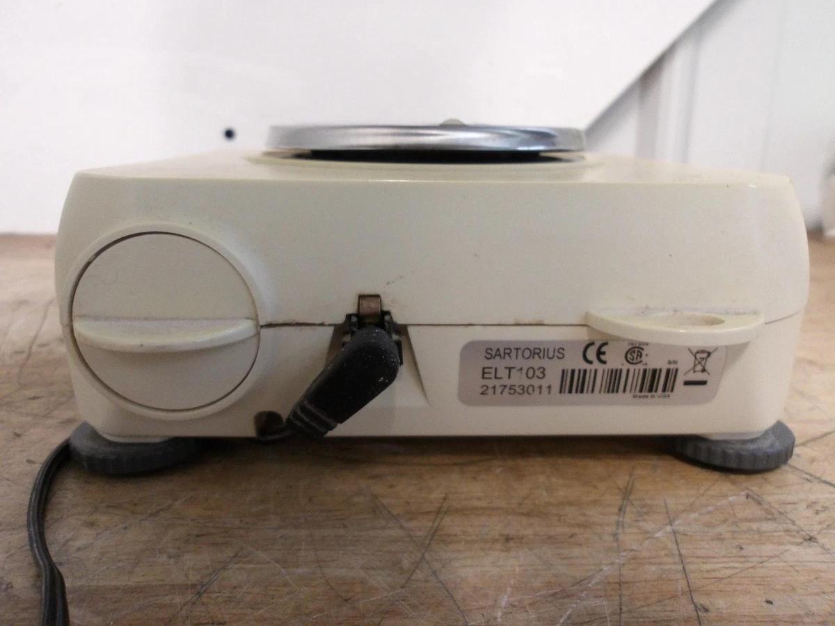 Used SATORIUS EL103 DIGITAL SCALE, #812117G USED