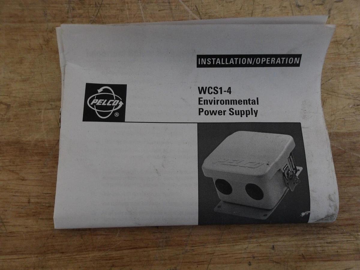 PELCO WCS1-R ENVIRONMENTAL POWER SUPPLY, #5201053G NIB