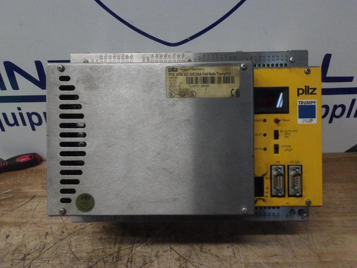 Used TRUMPF PILZ 3056K032E/24A-301305 FAIL-SAFE MODULE, #4281117G USED