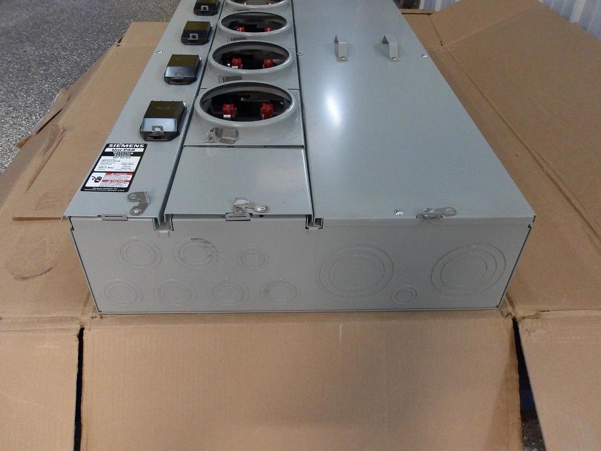 SIEMENS 4 GANG METERING SYSTEM WP441RJB, 240 V, 125 A, #610335G NIB