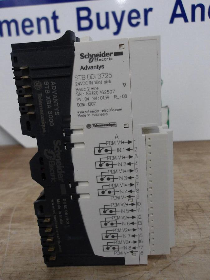 SCHNEIDER MODICON STBDD13725KS 16PT INPUT MODULE (LOT OF 4) #319951G NIB