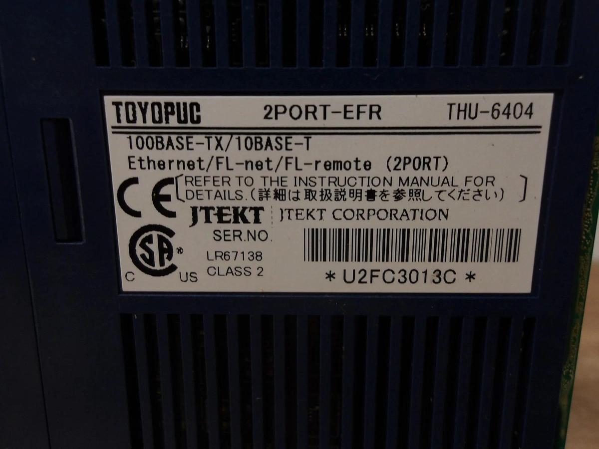Used TOYOPUC THU-6404 2-PORT EFR MODULE, #54833G USED