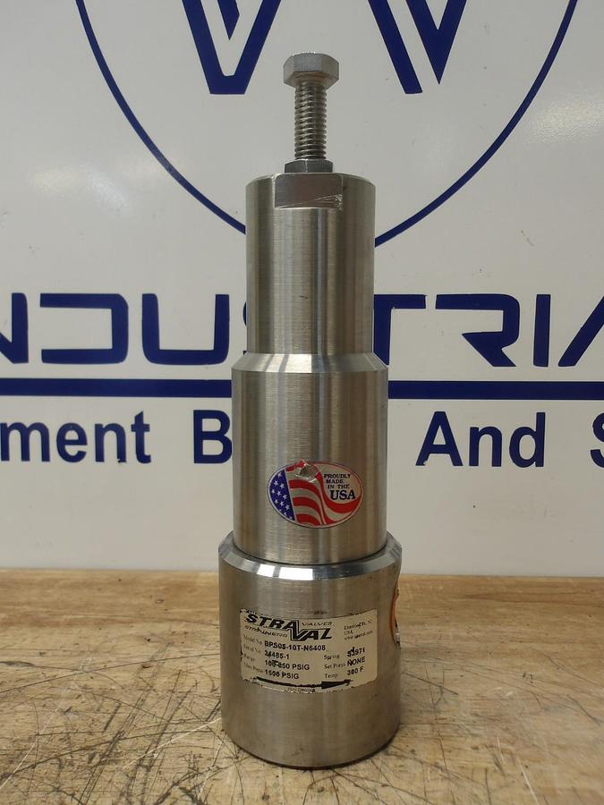 Used STRAVAZ 1" PRESSURE RELIEF VALVE BPS05-10T-N6408, #430826G NEW