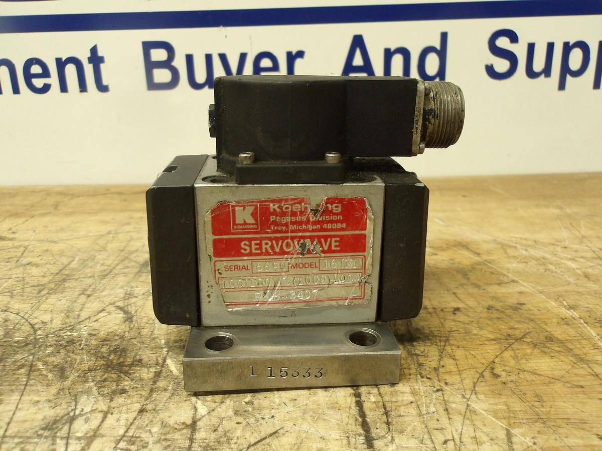Used KOEHRING 161M-100-100-1000 SERVO VALVE, #821923G USED