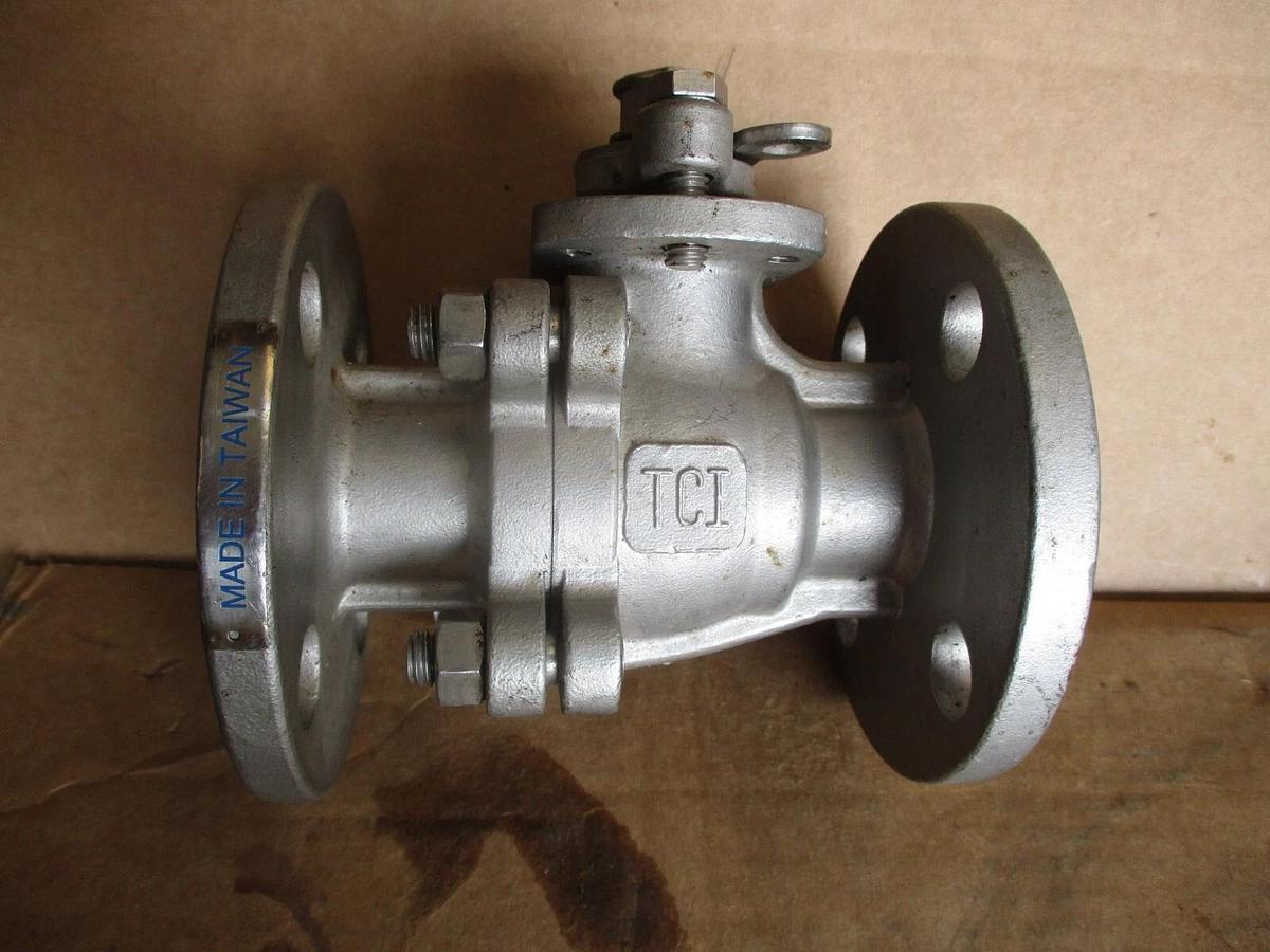 Used TCI 1" STAINLESS BALL VALVE, #410333J NEW