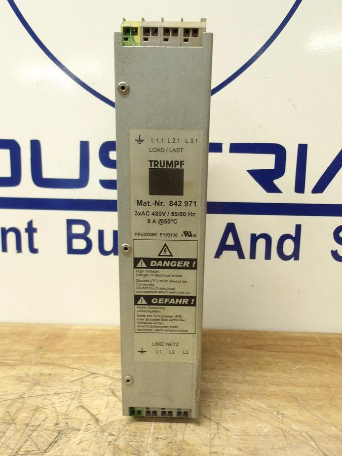 Used TRUMPF 842-971 LOAD / LAST MODULE, #58911G USED