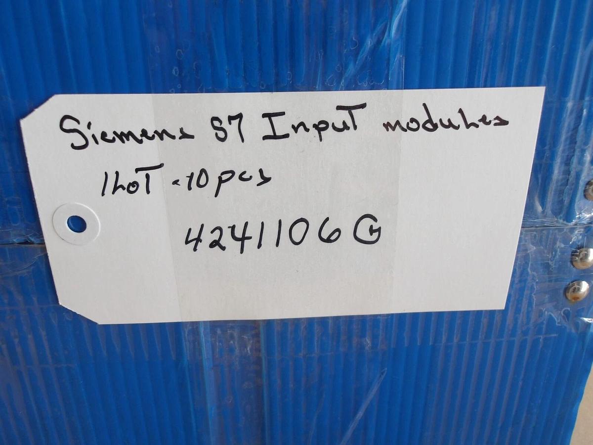 Used SIEMENS SIMATIC S7 INPUT MODULES (LOT OF 10), #4241106G USED