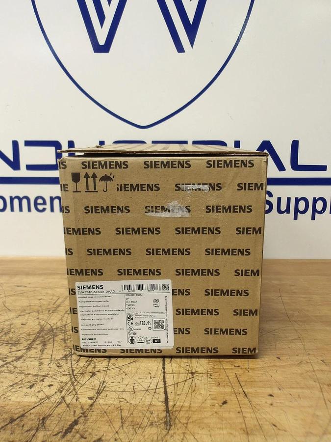 SIEMENS 400 AMP BREAKER 3VA5340-5EC31-0AA0, #11251220G NIB