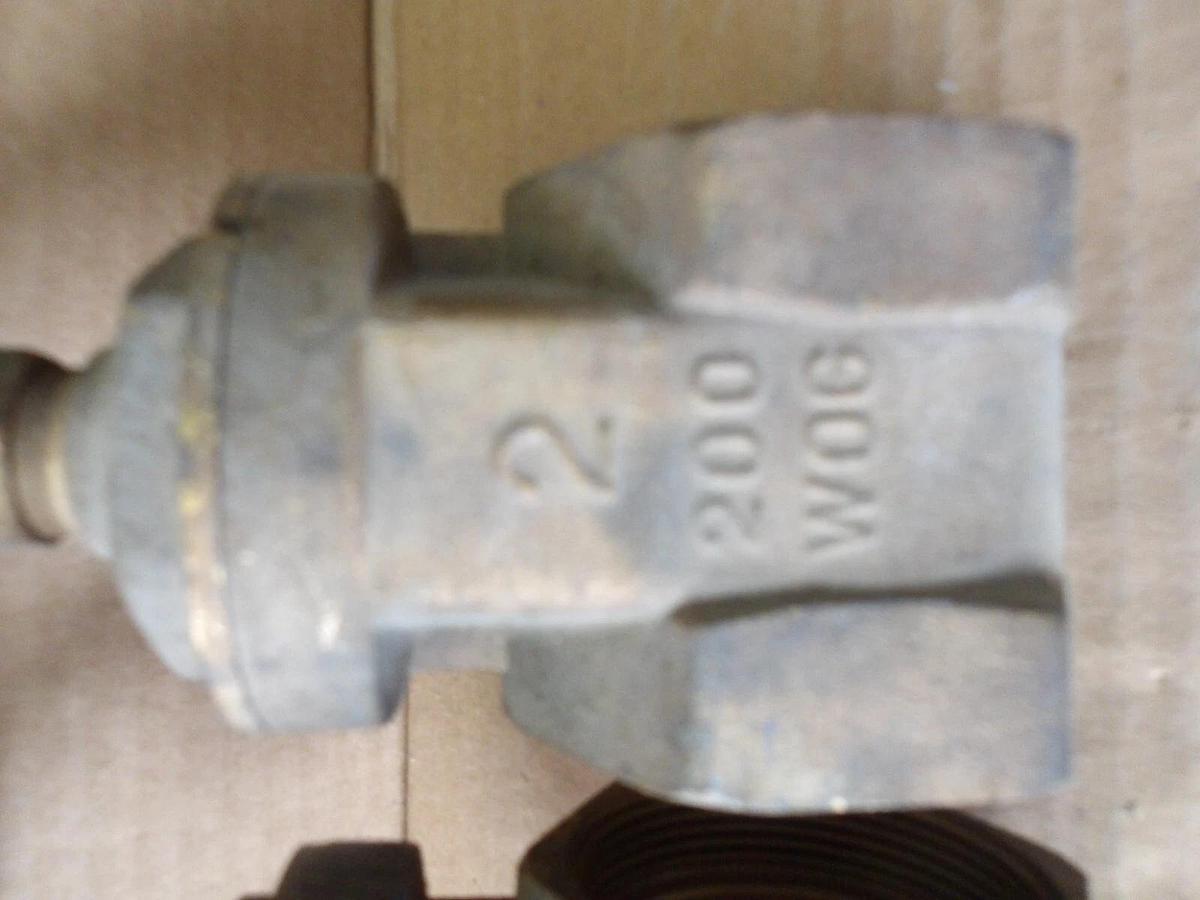 Used FORTUNE 2" BRASS GATE VALVES (LOT OF 2), #79210G NEW