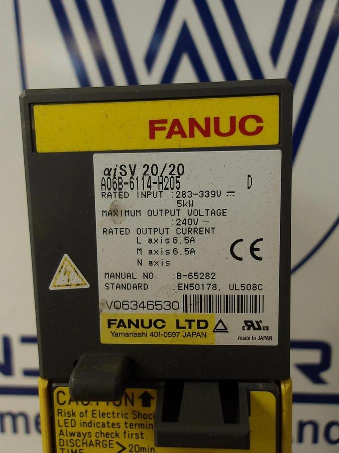 Used FANUC A06B-6114-H205 SERVO AMPLIFIER, #12171040G USED