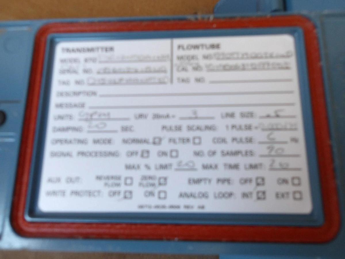 Used ROSEMOUNT 8712 TRANSMITTER, #627141G USED