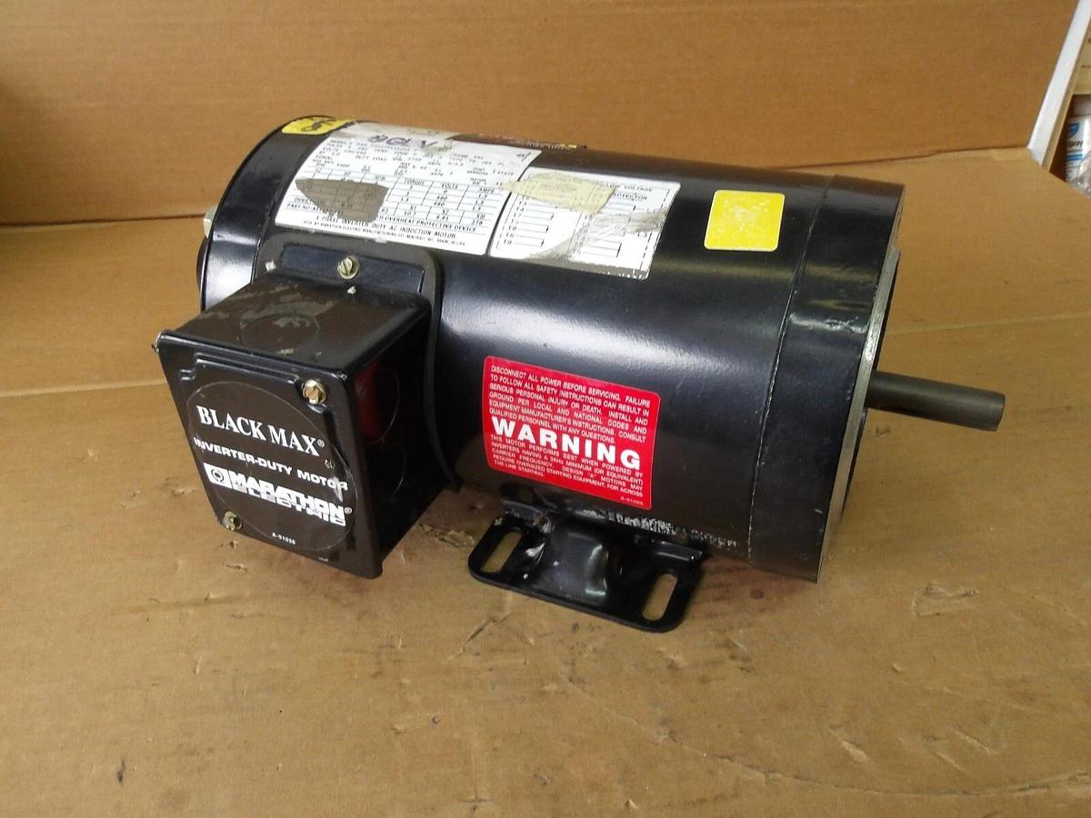 Used GL&V 1 HP MAXGUARD MOTOR, FR 56C, 460-230 V, 1750/3505 RPM, #11141010G NEW
