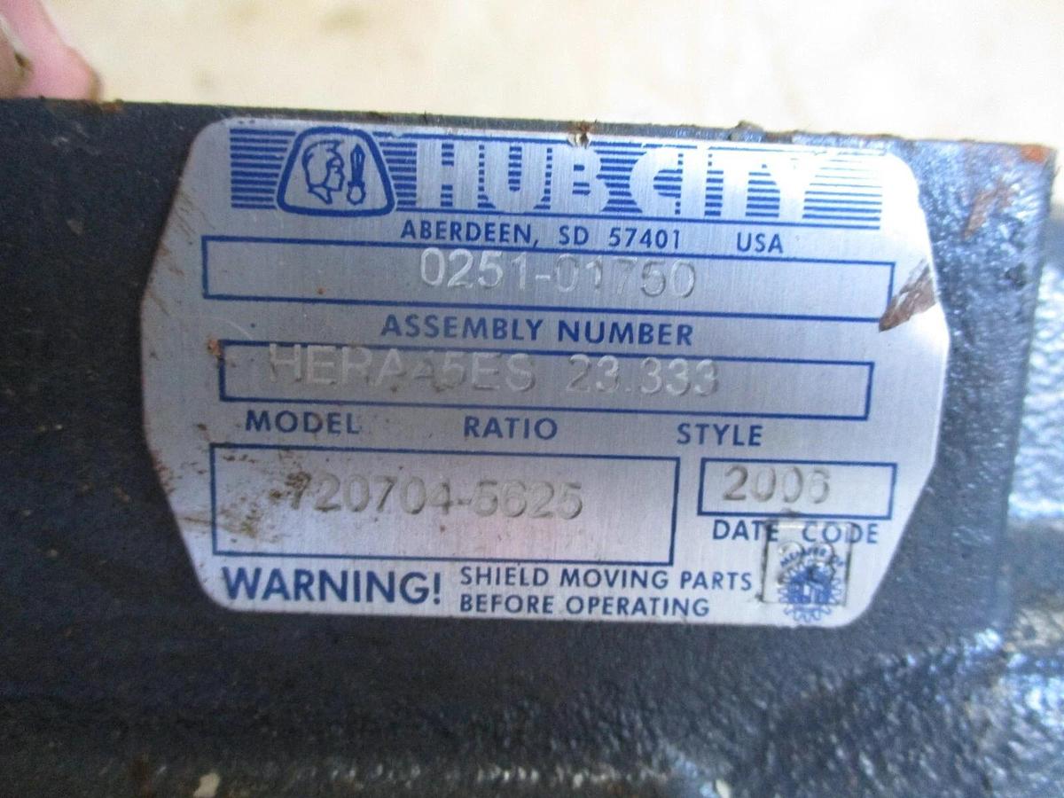 Used HUB CITY HERA45ES GEAR REDUCER, #624343J USED