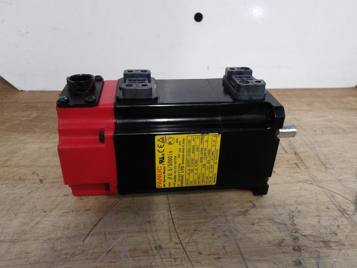 Used FANUC A06B-0115-B704 AC SERVO MOTOR, #616211G USED