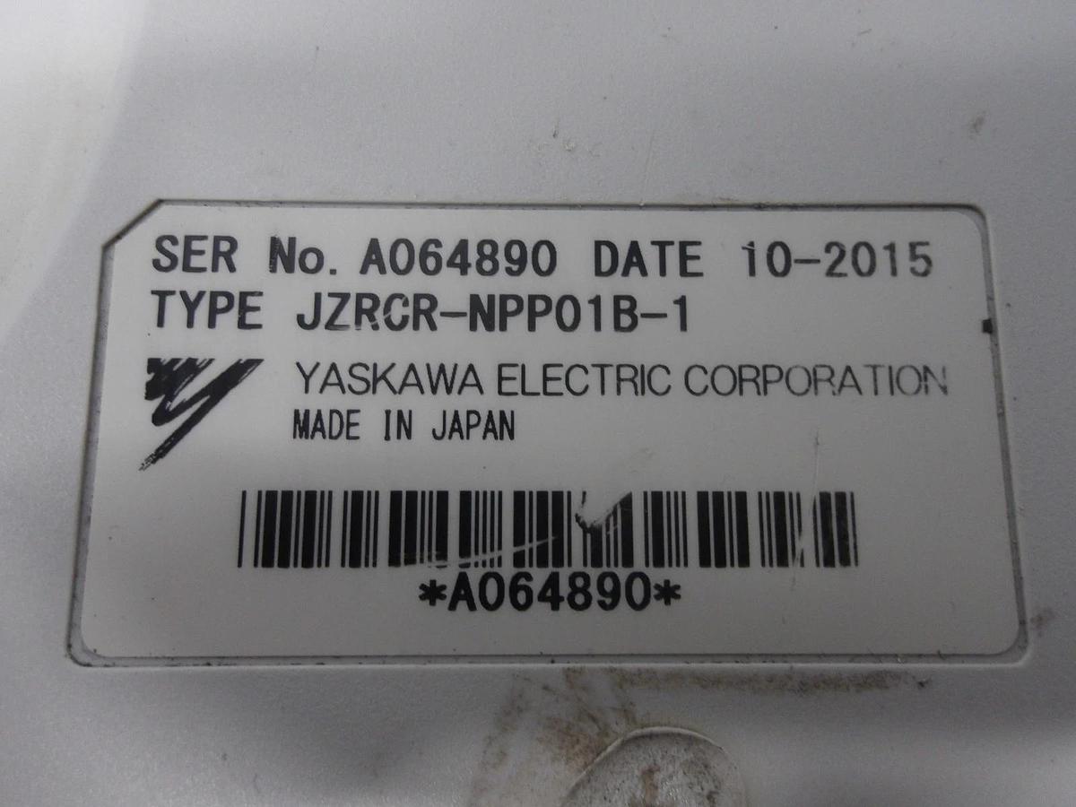 Used YASKAWA JZRCR-NPP01B-1 ROBOT TEACH PENDANT, #129120G USED