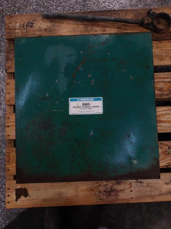 Used GREENLEE 880 LIGHT WEIGHT HYDRAULIC BENDER, #3101236G USED