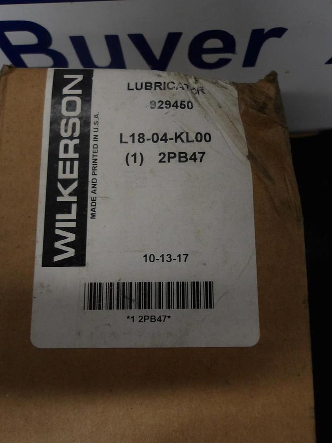 WILKERSON L18-04-KL00 PNEUMATIC LUBRICATOR, #323145G NIB