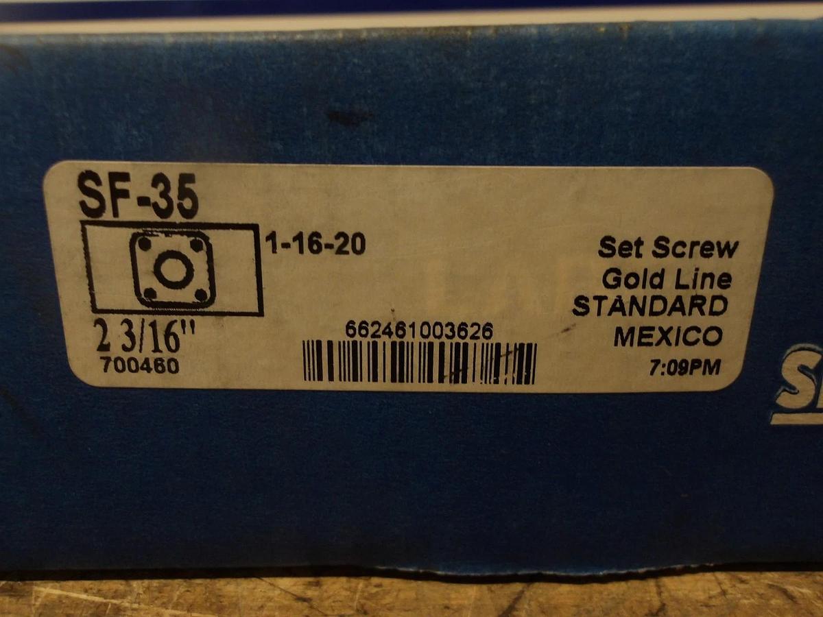SEAL MASTER SF-35 FLANGED MOUNTED BEARING 2-3/16", #7291034G NIB