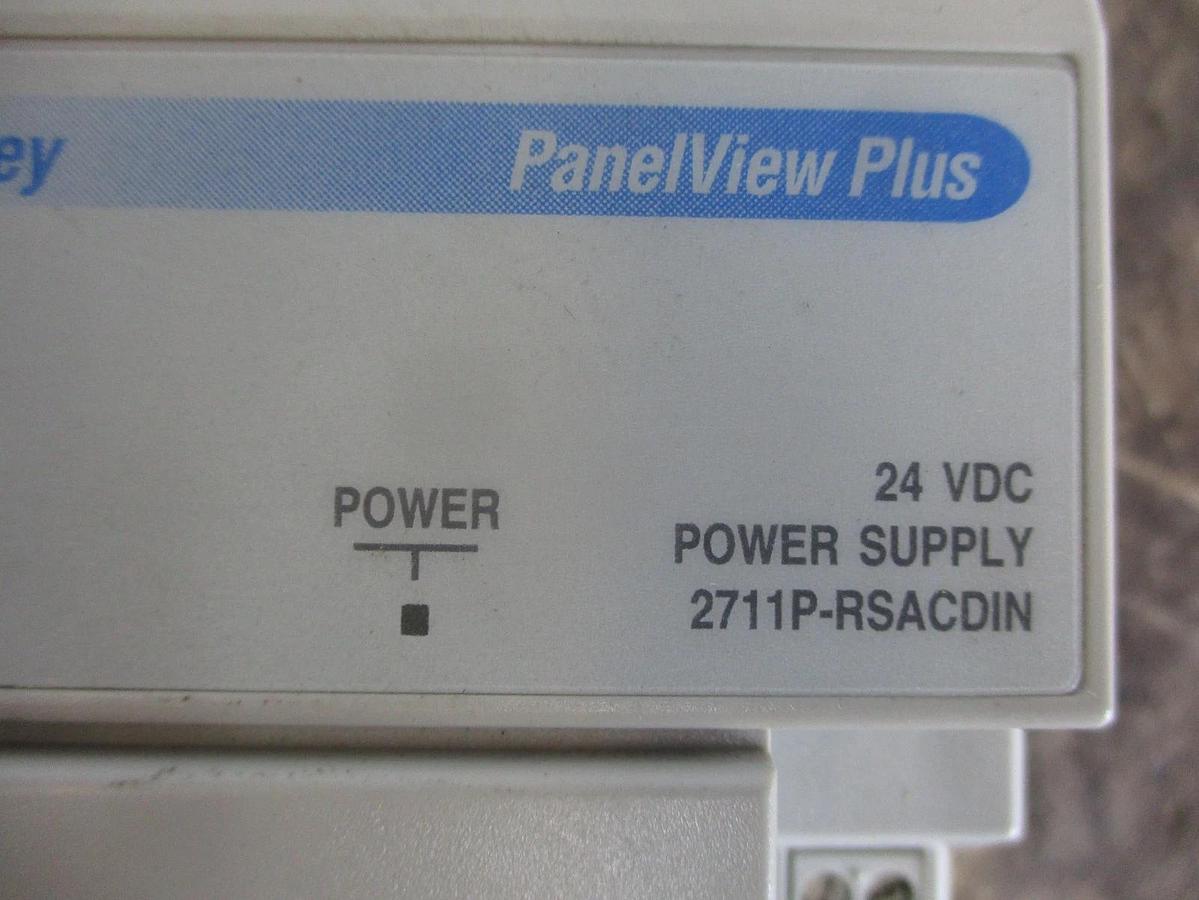 Used ALLEN BRADLEY 2711P-RSACDIN PANELVIEW PLUS 24VDC POWER SUPPLY, #33945J USED