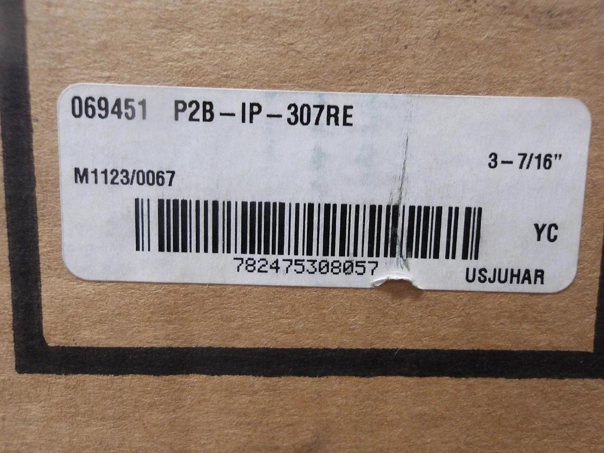 DODGE P2B-1P-307RE PILLOW BLOCK BEARING 3-7/16" BORE, #729228G NIB