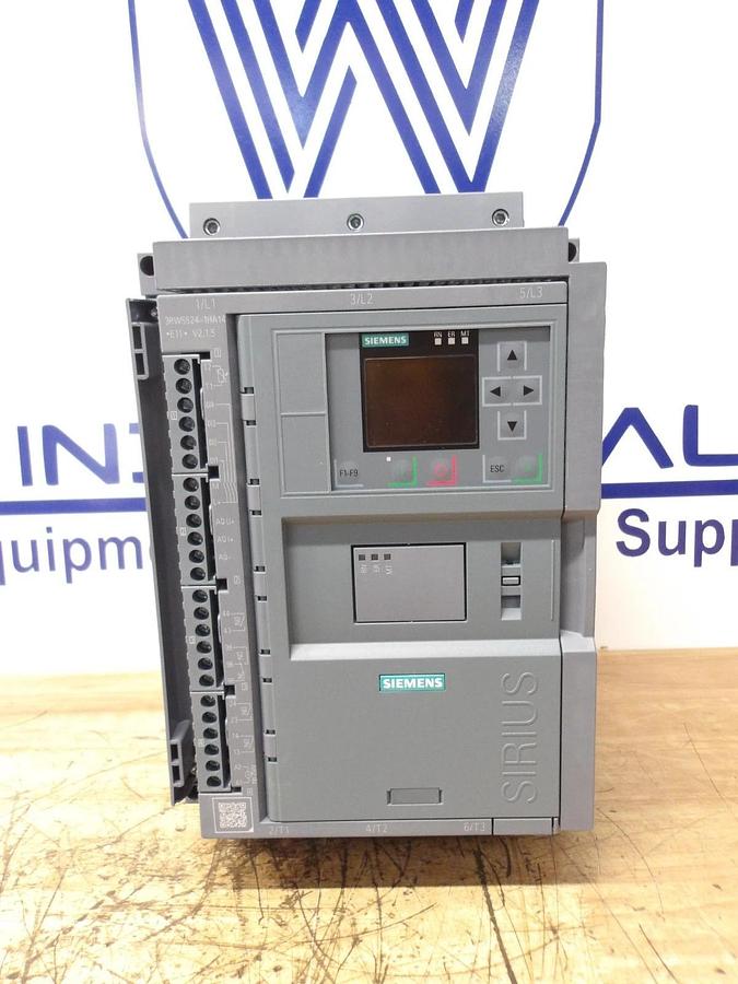 Used SIEMENS SIRIUS 3RW55 SOFT START, 10-30 HP, #1126150G NEW