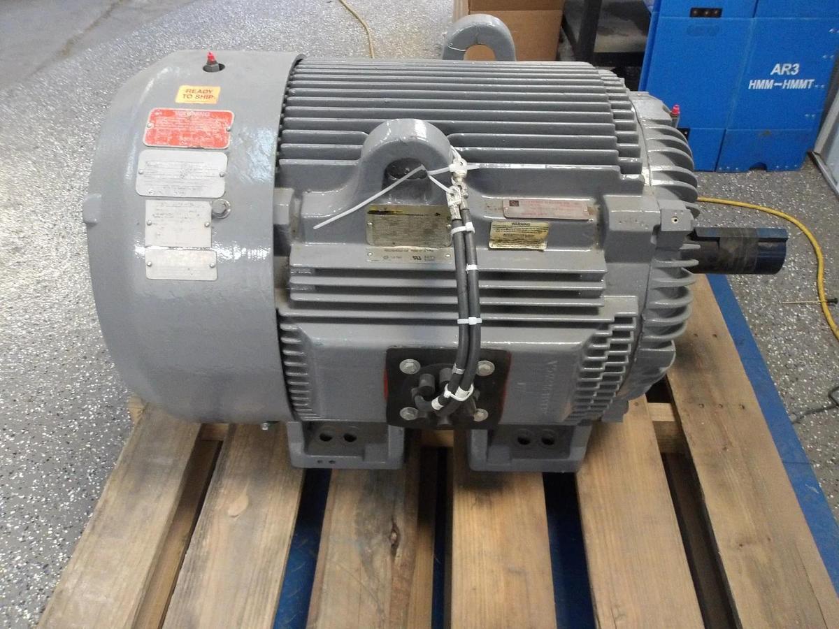 Used BALDOR 100 HP MOTOR, 460 V, 1785 RPM, FR 405T, #325126G REMANUFACTURED