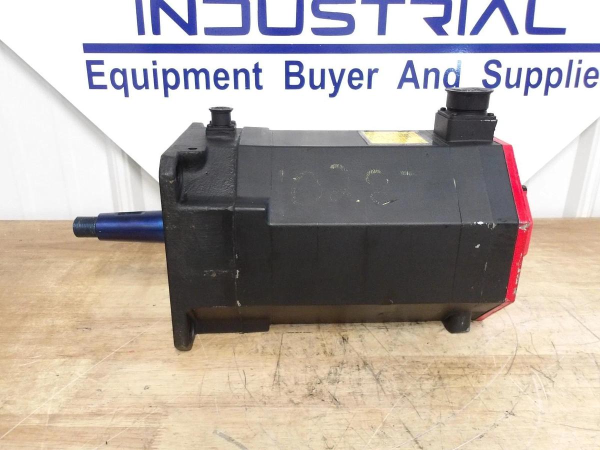 Used FANUC A06B-0247-B605 AC SERVO MOTOR, 3000 RPM, #617236G REMANUFACTURED