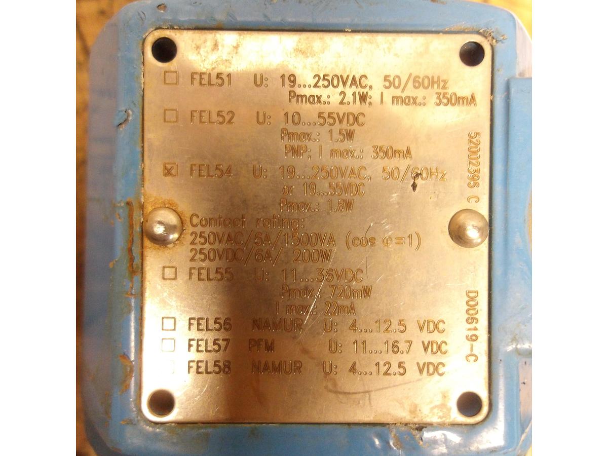 Used ENDRESS HAUSER FTL51-0GM2CB4E5A VIBRATING LEVEL SENSOR