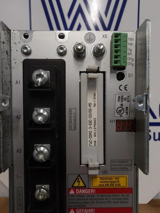 Used INDRAMAT DDS02.2-W100-BE45-01-FW DIGITAL AC SERVO DRIVE, #414115G NEW