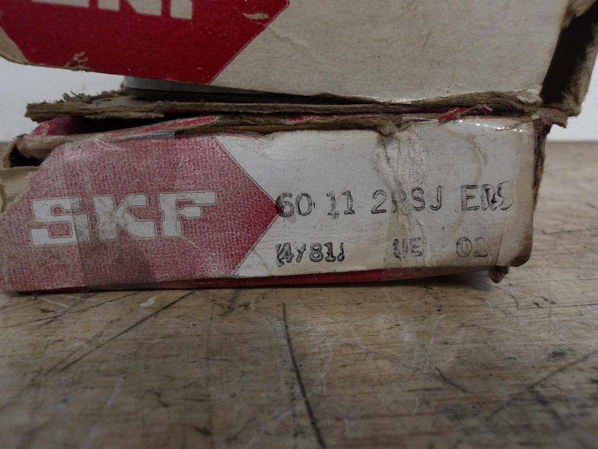 Used SKF 6011 SPSJEM SEALED BEARING (LOT OF 2) #98238G NEW
