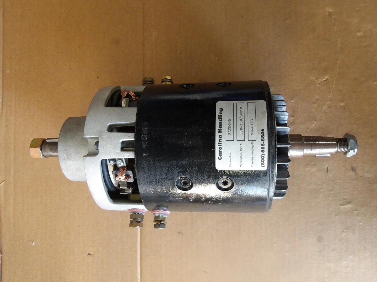 Used RAYMOND 570-450/500TM/TM-6463 CAROLINA HANDLING FORKLIFT MOTOR, #1030917G REMAN
