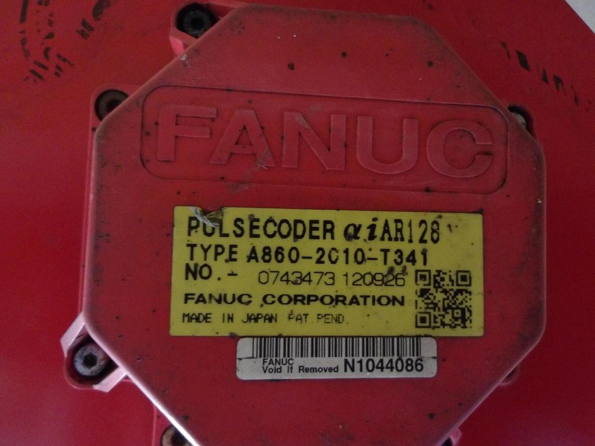 Used FANUC A06B-0247-B605 AC SERVO MOTOR, 3000 RPM, #528850G REMANUFACTURED
