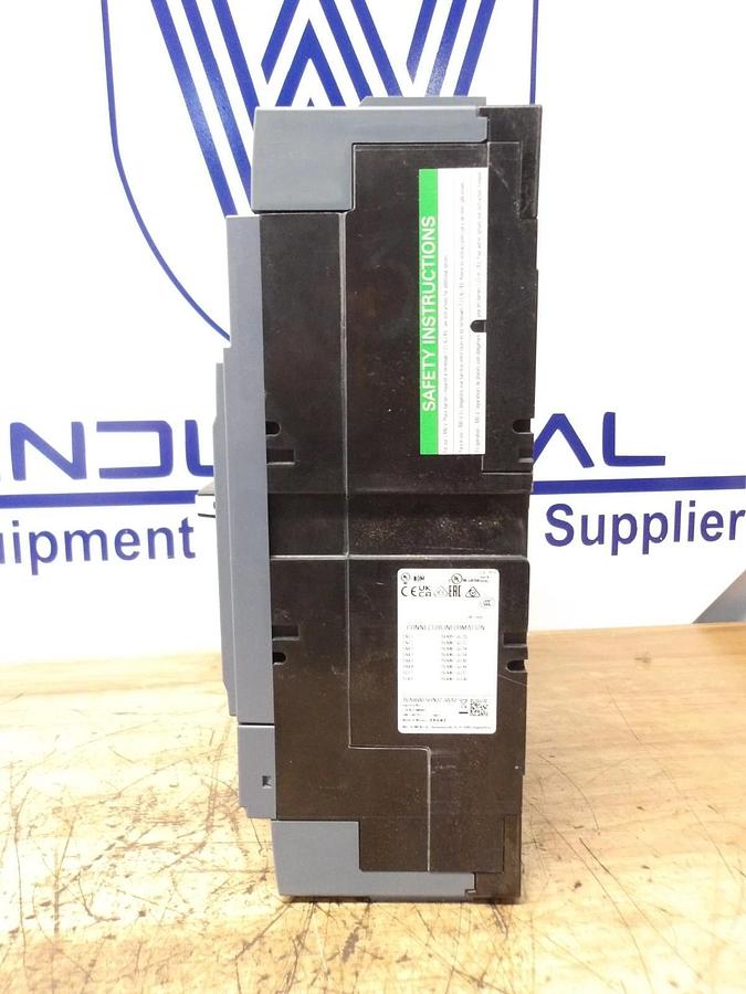 Used SIEMENS 800 AMP BREAKER SENTRON 3VA6580-5HN32-0AA0, #1125250G NEW