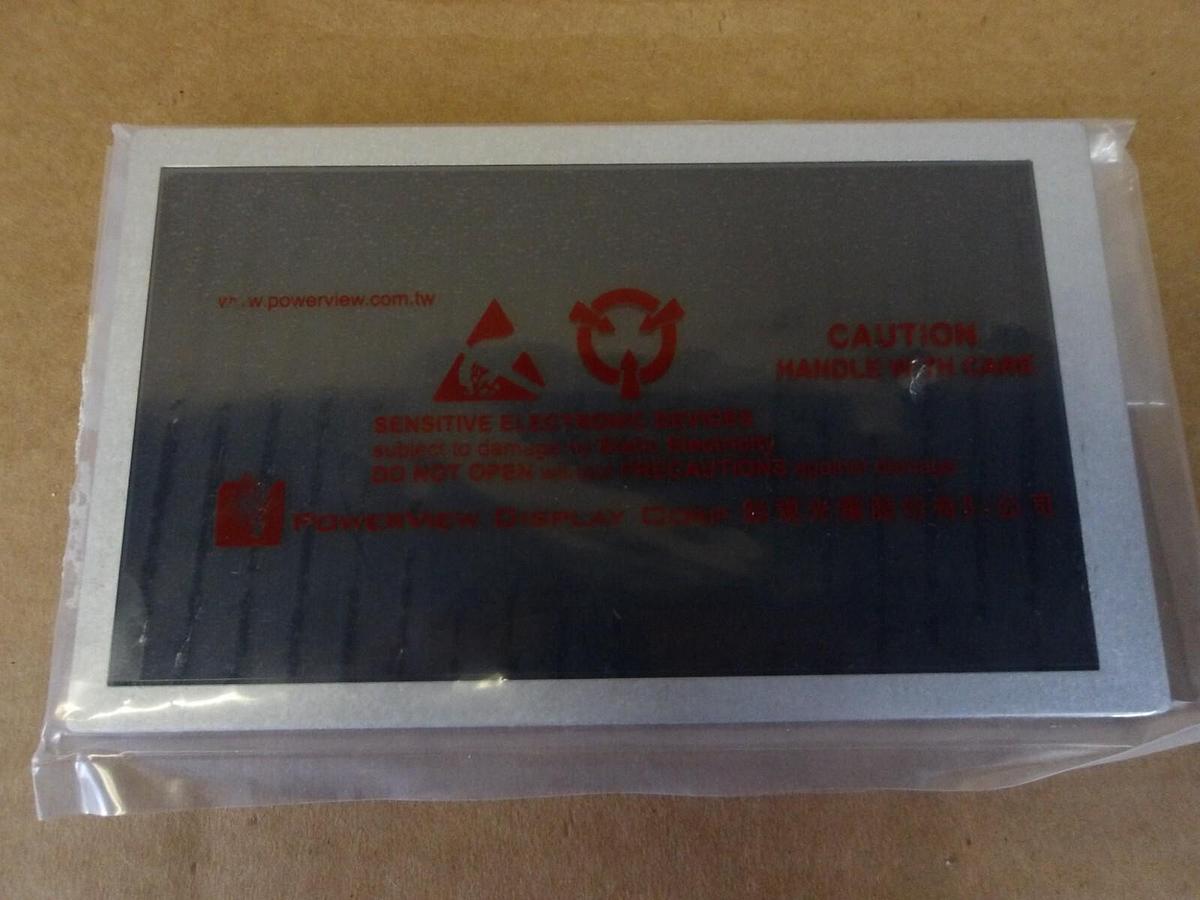 Used POWERVIEW B-41-04-08-0/T070W1DS LCD DISPLAY SCREEN, #9121156G NEW