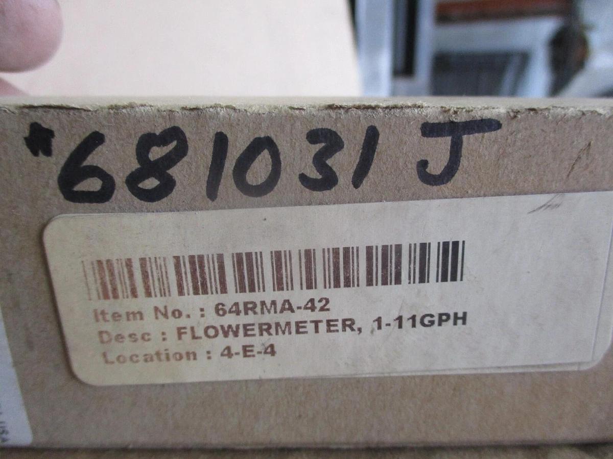 DWYER 64RMA-42 FLOWMETER, #681031J NIB