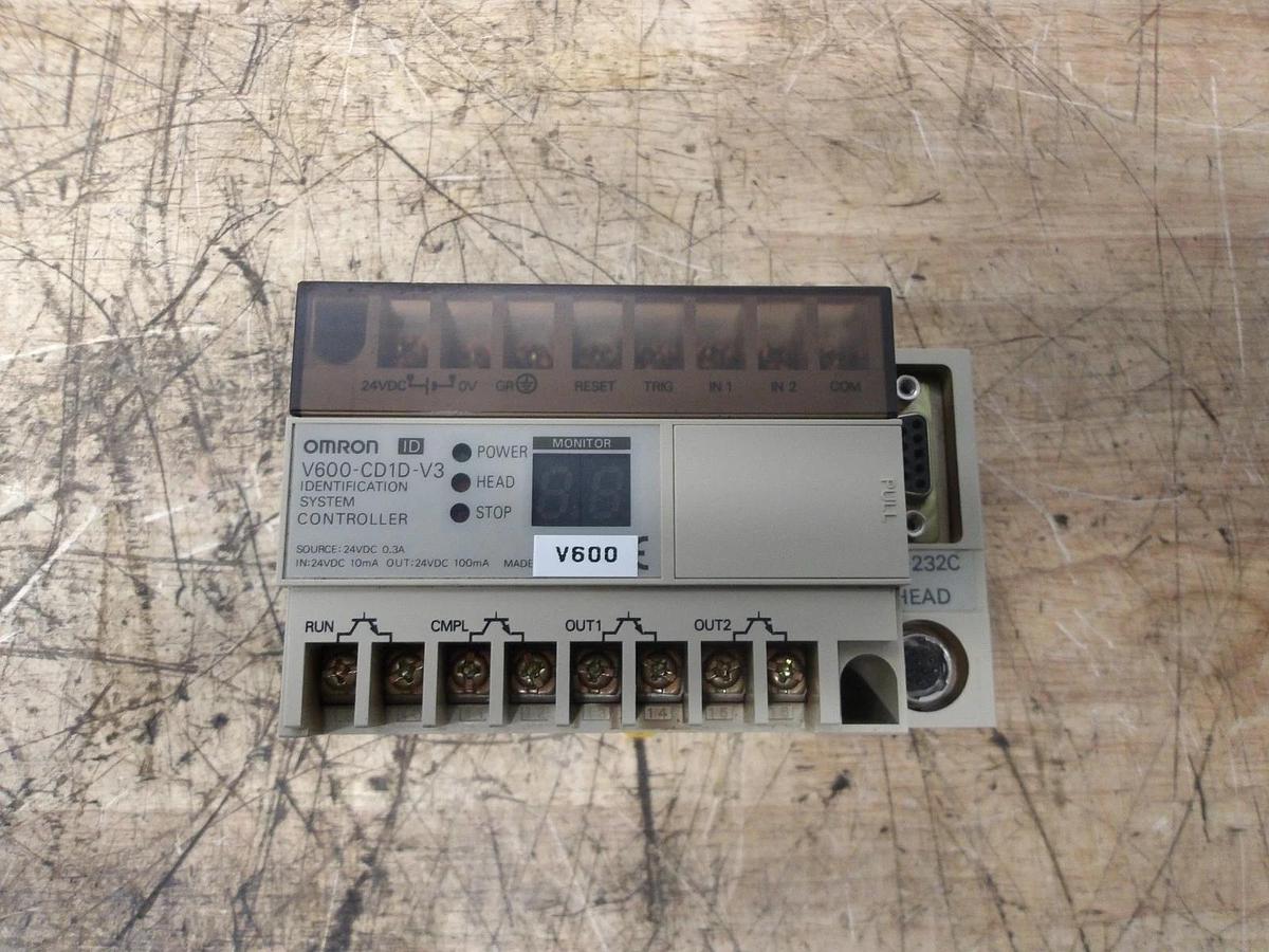 Used OMRON V600-CD1D-V3 ID SYSTEM CONTROLLER, #130848G USED