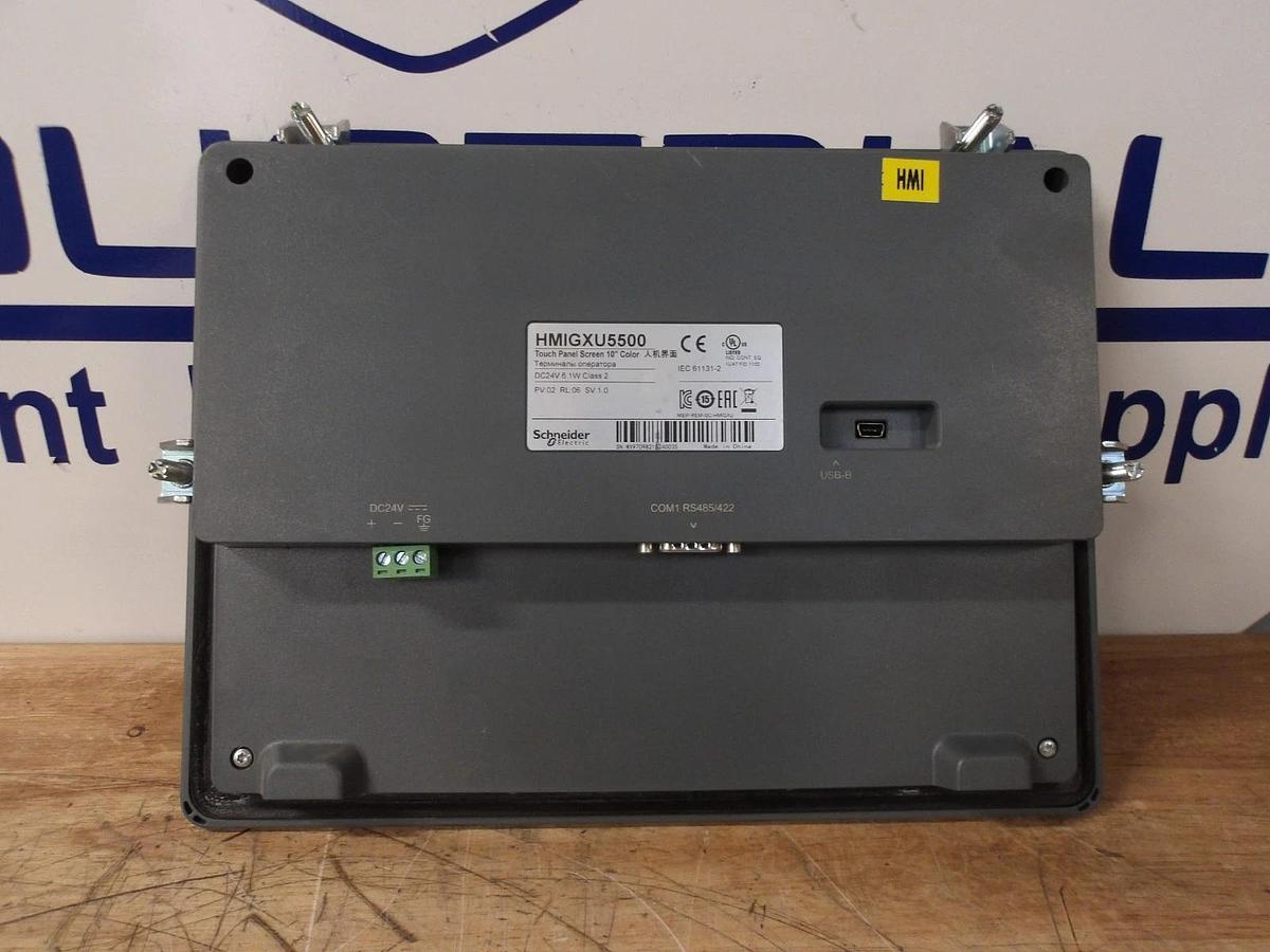 Used SCHNEIDER 10" TOUCHSCREEN HM1GXU5500, 24 V (COLOR) #331051G USED