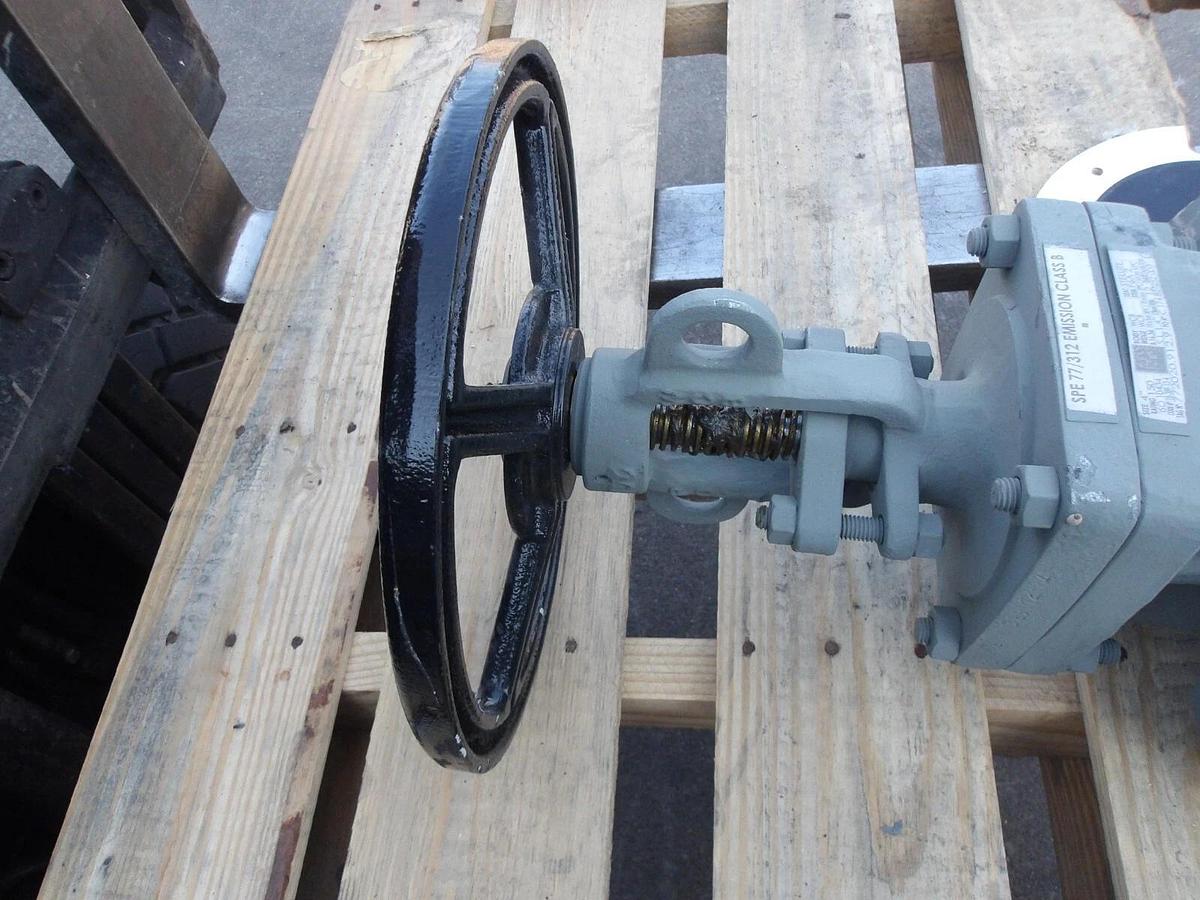 Used POYAM 4" STEEL GATE VALVE, #813910G NEW