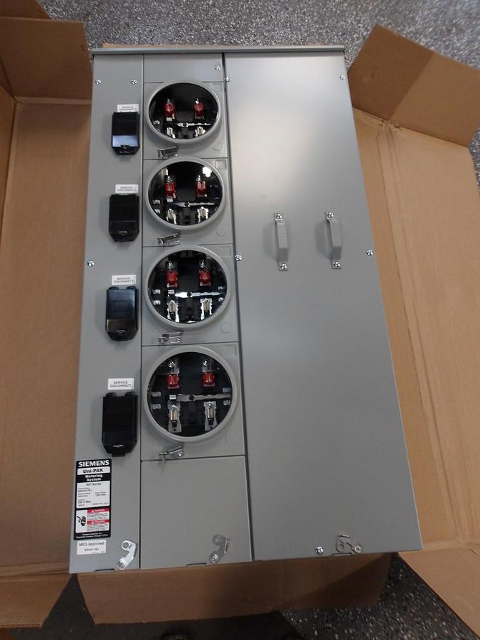 SIEMENS 4 GANG WP SERIES METERING SYSTEM WP4411RJ, #6121143G NIB